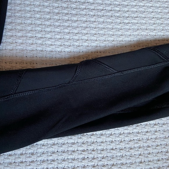 Black RBX leggings with transparent patches - Picture 3 of 5
